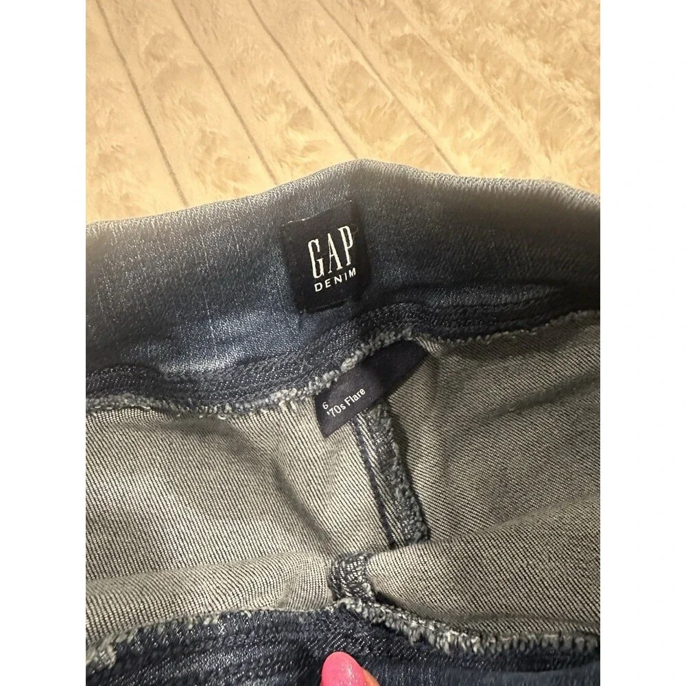 Gap Girls ‘70 Flare Pull-on Denim Jeans Size 6 NWOT